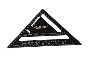 Sturm Угольник Свенсона 170мм, алюминиевый сплав, чёрная оксидация, белая шкала 2020-07-170