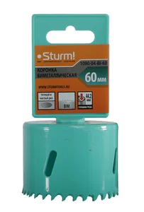 Sturm Коронка биметаллическая, 60 мм, 5/8" 1090-04-BI-60
