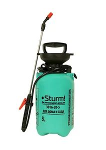 Sturm Опрыскиватель 5л с ручным насосом и шлангом 3016-20-5