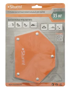 Sturm Угольник магнитный для сварки, вес до 35 кг, универсальный 6015-5-35