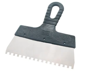 СОЮЗ Шпатель, 200 мм, нержавеющая сталь, зуб 6х6 мм, пластиковая рукоятка, 8051-45-200-6FC