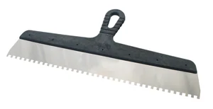 СОЮЗ Шпатель, 450 мм, нержавеющая сталь, зуб 6х6 мм, пластиковая рукоятка, 8051-45-450-6FC