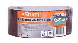 Sturm Шлифлента, 75x457мм, Р60, 10 шт, 9010-B75x457-060