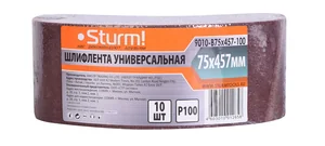 Sturm Шлифлента, 75x457мм, Р100, 10 шт, 9010-B75x457-100