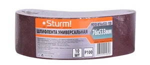 Sturm Шлифлента, 76x533мм, Р100, 10 шт, 9010-B76x533-100