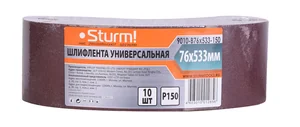 Sturm Шлифлента, 76x533мм, Р150, 10 шт, 9010-B76x533-150