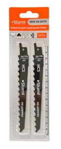 Sturm Полотно для сабельной пилы ДЕРЕВО 2шт 150/8,5мм (грубая древ без гвоздей) 9019-03-S617K