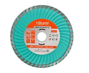 Sturm Алмазный диск, сухая/влажная резка Turbo Wave 150мм 9020-04-150x22-TW