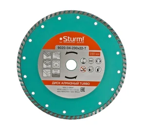 Sturm Алмазный диск, сухая резка, "Турбо" 230мм 9020-04-230x22-T