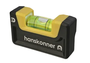 Hanskonner Уровень 65мм, 2 магнита, клипса, фрезерованный, 1 колба, точность 0.5мм/м, HK2015-06-065