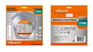 Sturm Пильный диск, размер 115x22x36 зубьев, твердосплавные напайки 9020-115-22-36T