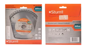 Sturm Пильный диск, размер 160х20x48 зубьев С ПЕРЕХОД. КОЛЬЦОМ НА 16мм 9020-160-20-48T