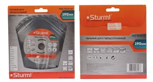 Sturm Пильный диск, размер 190x20/16x36 зубьев, твердосплавные напайки 9020-190-20-36T