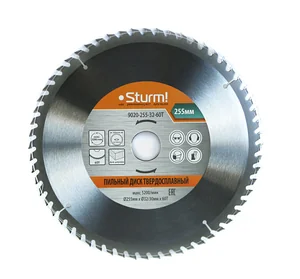 Sturm Пильный диск, размер 255x32x60 зубьев С ПЕРЕХОД. КОЛЬЦОМ НА 30 мм 9020-255-32-60T