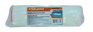 Sturm Валик сменный "VELOUR" 180 мм, D 48 мм, ворс 4 мм, ручка D 8 мм 9040-31-180