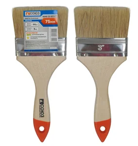 СОЮЗ Кисть плоская "Практик" 3" (75 мм), натуральная щетина 9040-21-075С