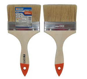 СОЮЗ Кисть плоская "Практик" 4" (100 мм), натуральная щетина 9040-21-100С