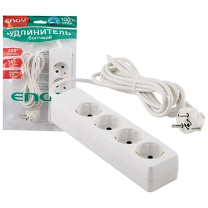 ENGY Удлинитель Гранд 3м/4роз. с заземлением (ПВС 3х0,75) 186691-SK