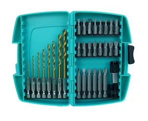 Sturm Набор бит и свёрл по металлу, 31 шт, шестигранный хвостовик, пластиковый кейс, 1270604