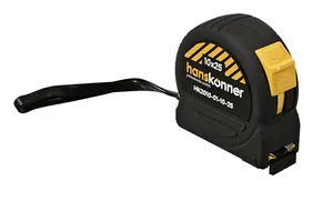 Hanskonner Рулетка 10x25мм, 2 стопа, корпус SoftTouch, супермощный магнит, HK2010-01-10-25