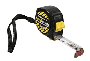 Hanskonner Рулетка 5x19мм, 2 стопа, компактн. корпус, 2 стопа,мощный магнит, HK2010-04-5-19