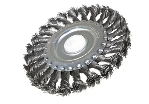 Sturm Корщетка-насадка для УШМ тип "колесо" d=22мм, d=125мм, витая стальная проволока, 5240702