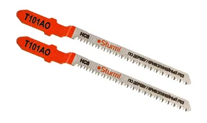 Sturm Пилки для лобзика по дереву T101AO, 2 шт, 83х51мм, шаг зуба 1,4мм, чистый фигурный рез, HCS, 5250613