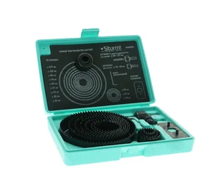 Sturm Набор коронок по дереву, 12 шт, 19/22/29/32/38/44/51/64/76/89/102/127x22мм, пластиковый кейс, 5440202