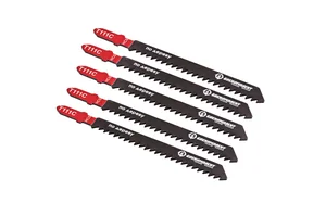 БОЕКОМПЛЕКТ Пилки для лобзика по дереву T111C, 5 шт, 100х74мм, шаг зуба 3мм, быстрый прямой рез, HCS, B05-111C