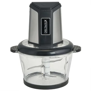DELTA Измельчитель электрический 800 Вт, 2 л LUX DE-7405 черный