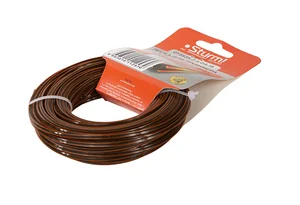 Sturm Леска для триммера, d=2.4 мм, l=15 м, квадрат усилен., оранж/черн. GT3535-2.4-G4-15