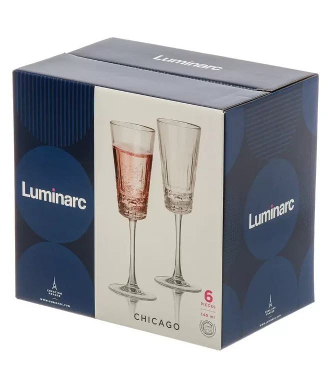 LUMINARC Набор бокалов для шампанского - как использовать бокалы Luminarc Чикаго?