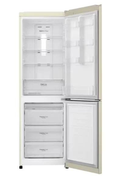 LG Холодильник GA-B419SEUL 354л.бежевый - холодильник LG GA-B419SEUL — двухкамерный прибор бежевого цвета с общим объёмом 354