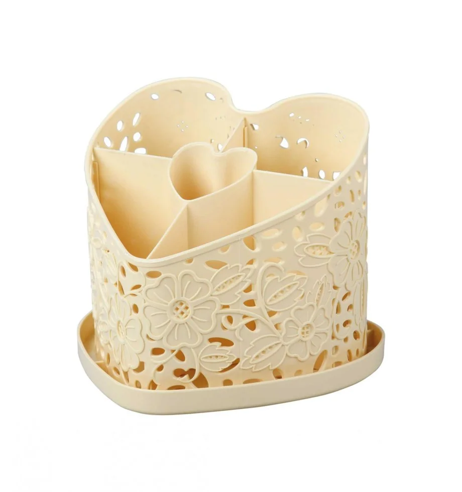 АЛЬТЕРНАТИВА Подставка под столовые приборы Сердце М 6253 светло-бежевый