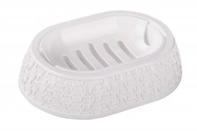 АЛЬТЕРНАТИВА Мыльница Вязаное плетение М 6887 белый