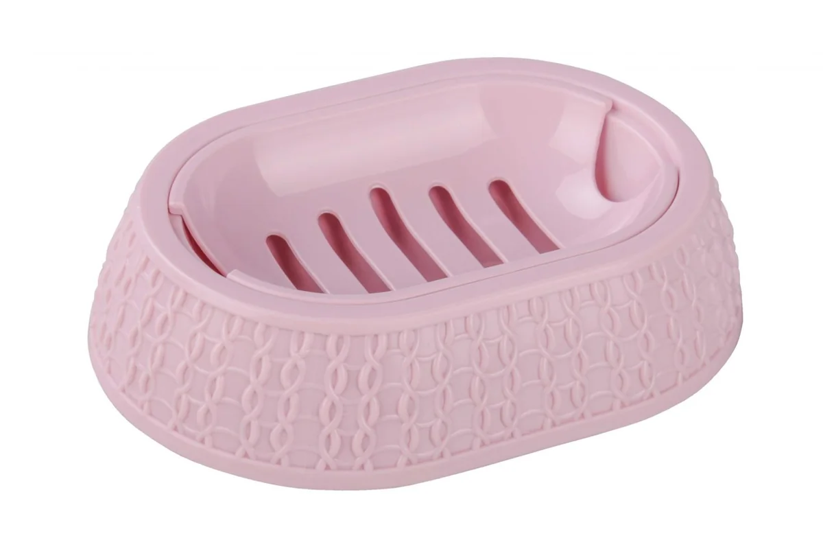 АЛЬТЕРНАТИВА Мыльница Вязаное плетение М 6900 розовый