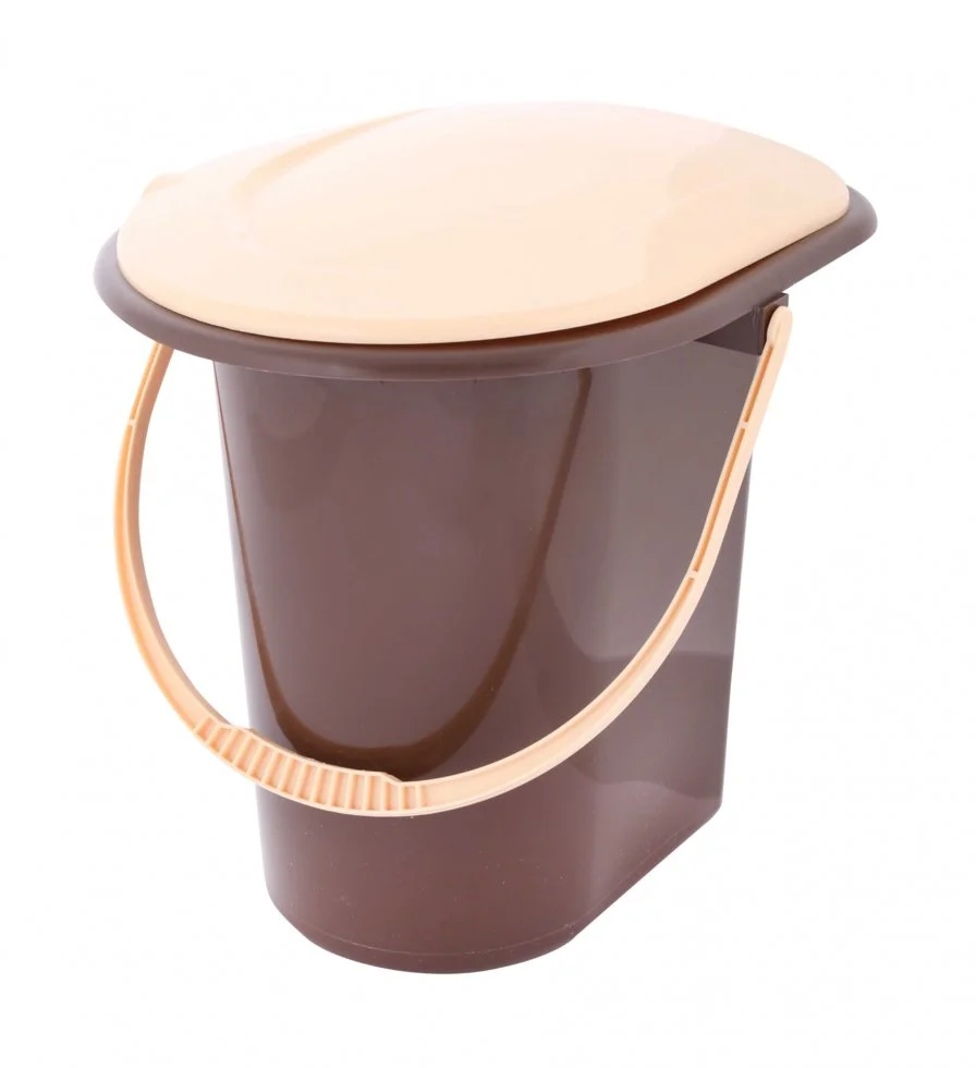АЛЬТЕРНАТИВА Ведро-туалет 18 л. М 7619 коричневый