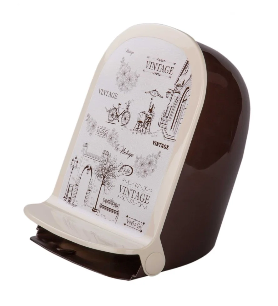 АЛЬТЕРНАТИВА Ведро для мусора 7,0 л. Винтаж М 6704 коричневый