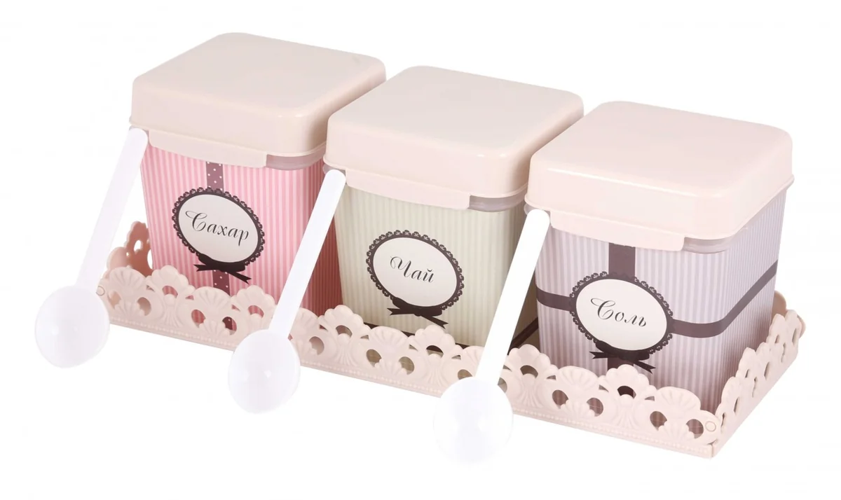 АЛЬТЕРНАТИВА Набор ёмкостей на подставке 1,2 л. Уют М 4723