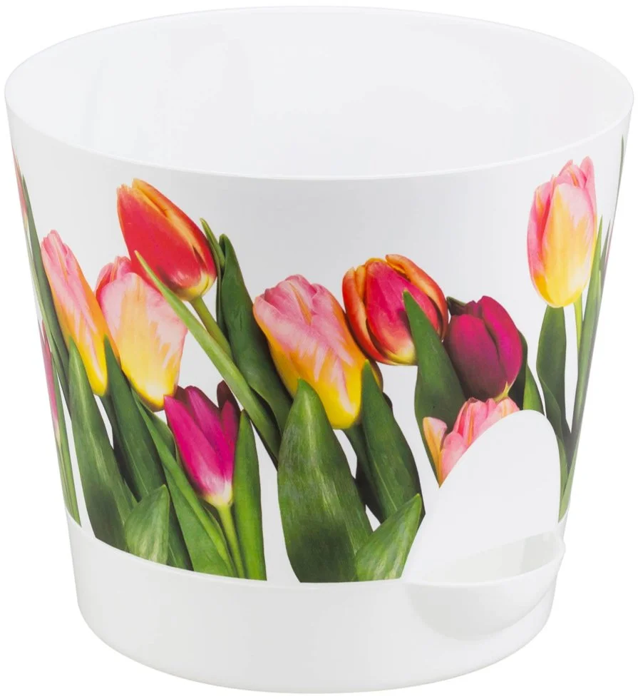 М-ПЛАСТИКА Кашпо Ника Деко 1,6л. М 3077 тюльпан
