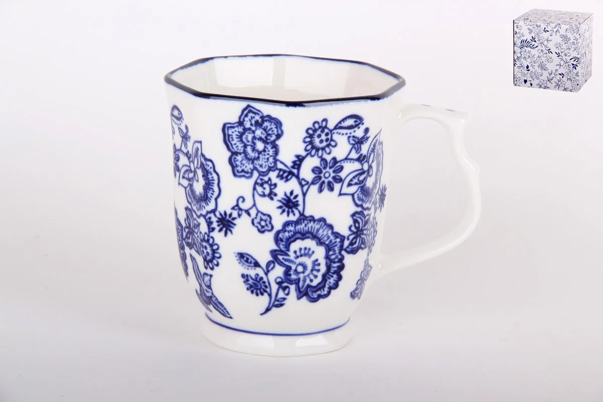 КОРАЛЛ Кружка 360мл. Волна кобальт Y-HFC-C8013