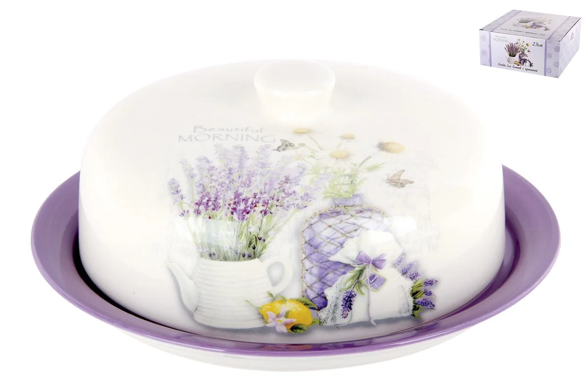 КОРАЛЛ Блюдо для блинов Лаванда ZFC246-39