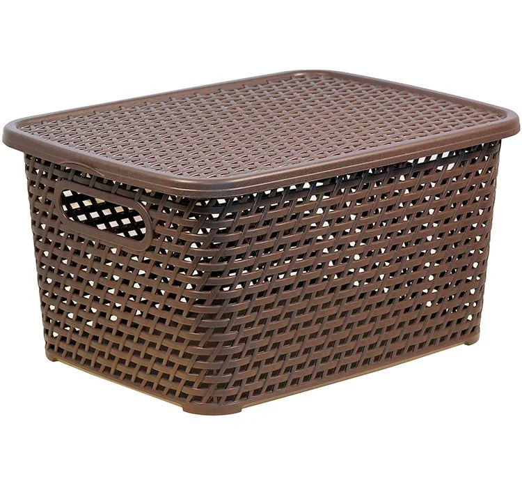 М-ПЛАСТИКА Ящик универсальный 13 л. Ротанг М 2375 коричневый