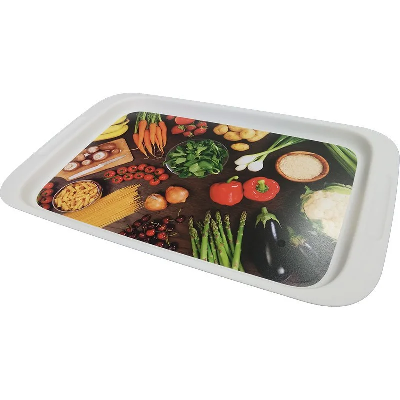 ПОЛИМЕРБЫТ Поднос 43*26 см малый 10101 микс