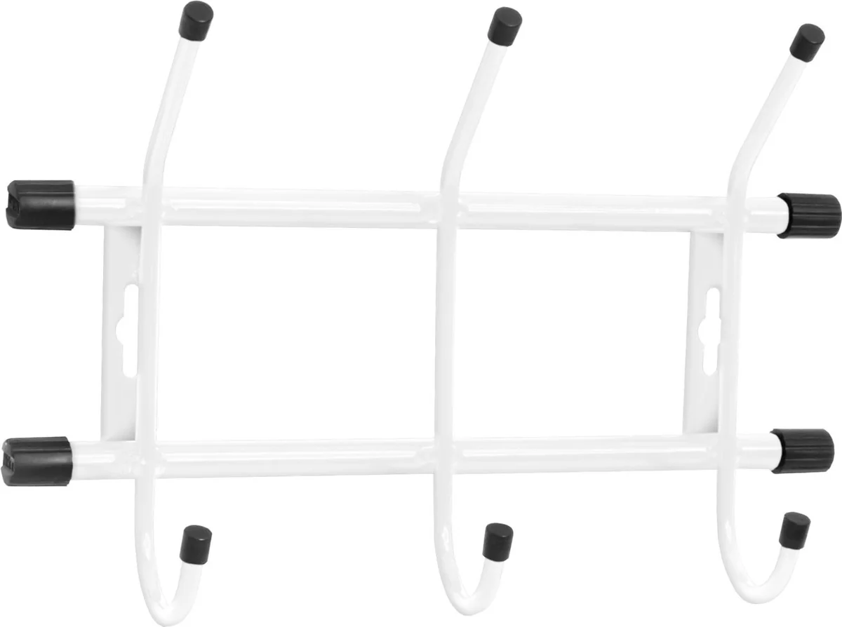 НИКА Вешалка настенная металлическая ВН3 белый