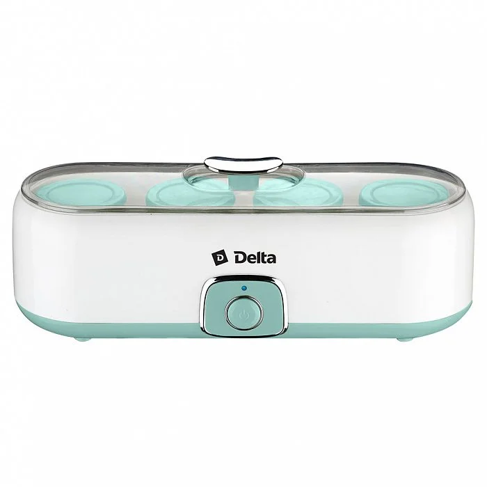 DELTA Йогуртница DL 8402 белая с серо-зеленым
