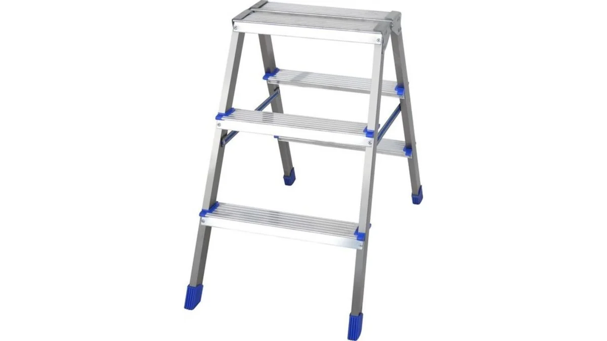 Stairs Стремянка двухсторонняя алюминиевая АS203