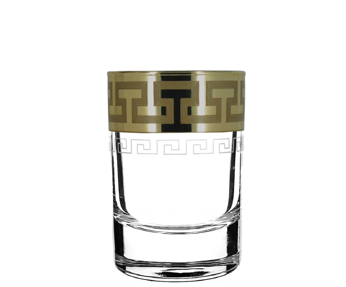 ГУСЬ ХРУСТАЛЬНЫЙ Набор стопок для водки Греческий узор 55 мл. (GE03- 837 /S )