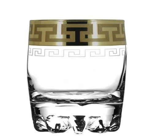 ГУСЬ ХРУСТАЛЬНЫЙ Набор стаканов для виски Греческий узор 305 мл. (GE03- 415/S)