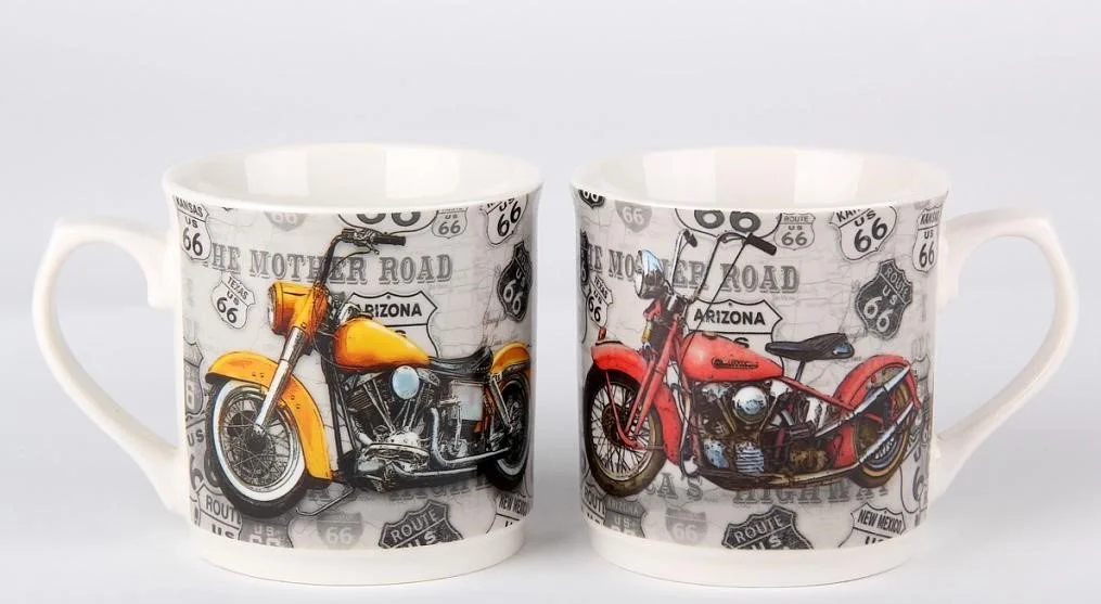 КОРАЛЛ Кружка 400 мл. Трасса 66 Мотоцикл GMM3